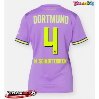Borussia Dortmund Nico Schlotterbeck #4 Koszulka Trzecia damskie 2026-27 Krótki Rękaw