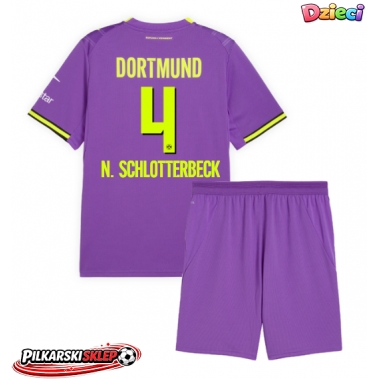 Borussia Dortmund Nico Schlotterbeck #4 Koszulka Trzecia dzieci 2026-27 Krótki Rękaw (+ krótkie spodenki)