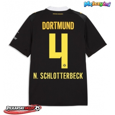 Borussia Dortmund Nico Schlotterbeck #4 Koszulka Wyjazdowa 2026-27 Krótki Rękaw
