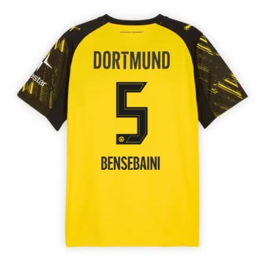 Borussia Dortmund Ramy Bensebaini #5 Koszulka Podstawowa 2025-26 Krótki Rękaw
