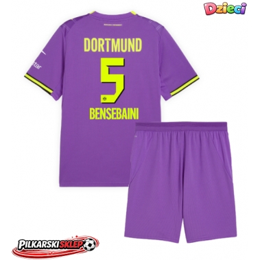 Borussia Dortmund Ramy Bensebaini #5 Koszulka Trzecia dzieci 2026-27 Krótki Rękaw (+ krótkie spodenki)