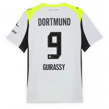 Borussia Dortmund Serhou Guirassy #9 Koszulka Wyjazdowa 2025-26 Krótki Rękaw