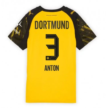 Borussia Dortmund Waldemar Anton #3 Koszulka Podstawowa damskie 2025-26 Krótki Rękaw