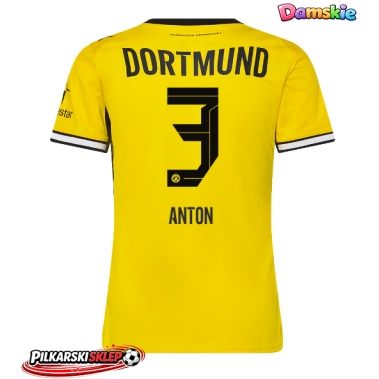 Borussia Dortmund Waldemar Anton #3 Koszulka Podstawowa damskie 2026-27 Krótki Rękaw