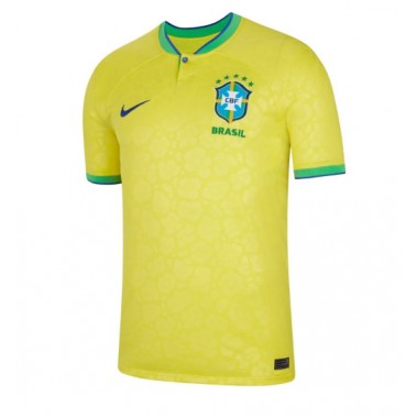 Brazil Koszulka Podstawowa MŚ 2022 Krótki Rękaw