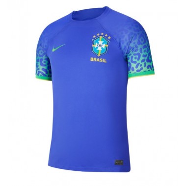 Brazil Koszulka Wyjazdowa MŚ 2022 Krótki Rękaw