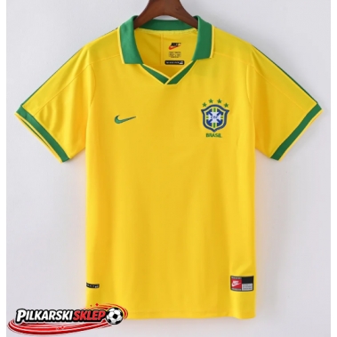 Brazylia 1997 Koszulka Retro Podstawowa Krótki Rękaw