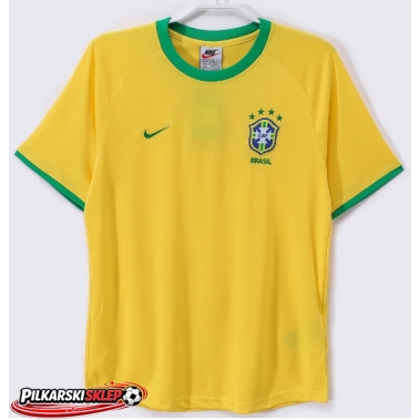 Brazylia 2000 Koszulka Retro Podstawowa Krótki Rękaw