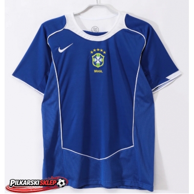 Brazylia 2004 Koszulka Retro Wyjazdowa Krótki Rękaw