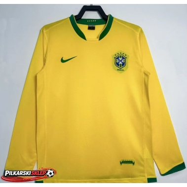 Brazylia 2006 Koszulka Retro Podstawowa Długi Rękaw