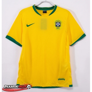 Brazylia 2006 Koszulka Retro Podstawowa Krótki Rękaw