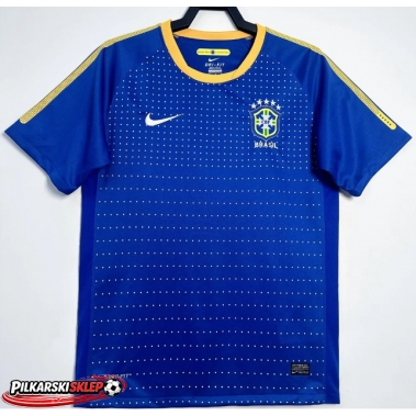 Brazylia 2010 Koszulka Retro Wyjazdowa Krótki Rękaw