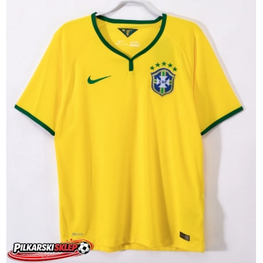 Brazylia 2014 Koszulka Retro Podstawowa Krótki Rękaw