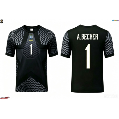 Brazylia Alisson Becker #1 Bramkarskie Koszulka Podstawowa MŚ 2026 Krótki Rękaw
