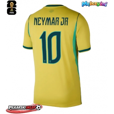 Brazylia Neymar Jr #10 Koszulka Podstawowa MŚ 2026 Krótki Rękaw