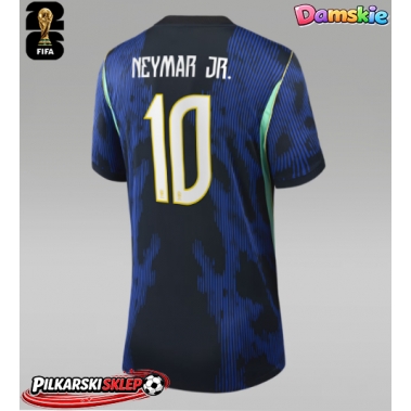 Brazylia Neymar Jr #10 Koszulka Wyjazdowa damskie MŚ 2026 Krótki Rękaw