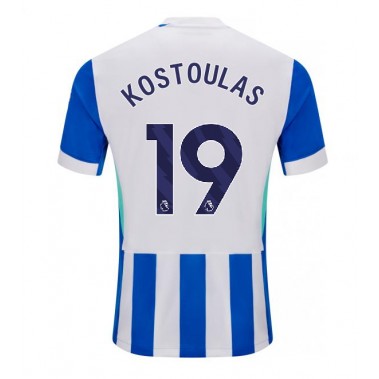 Brighton Charalampos Kostoulas #19 Koszulka Podstawowa 2025-26 Krótki Rękaw