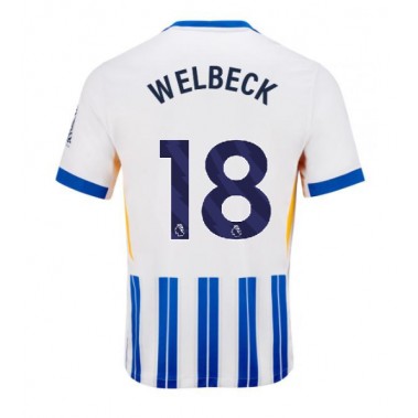 Brighton Danny Welbeck #18 Koszulka Podstawowa 2024-25 Krótki Rękaw