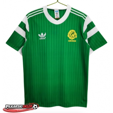 Cameroun 1990 Koszulka Retro Podstawowa Krótki Rękaw