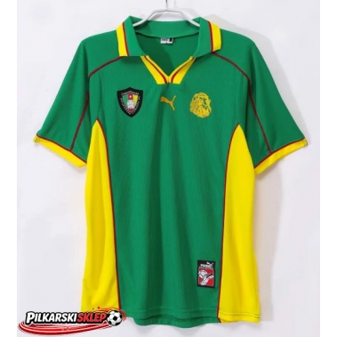 Cameroun 1998-1999 Koszulka Retro Podstawowa Krótki Rękaw