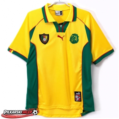 Cameroun 1998-1999 Koszulka Retro Wyjazdowa Krótki Rękaw