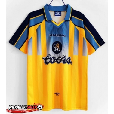 Chelsea 1996-1997 Koszulka Retro Wyjazdowa Krótki Rękaw