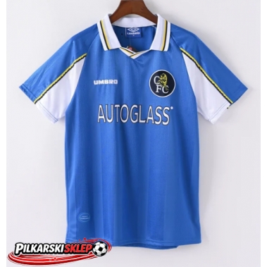 Chelsea 1997-1998 Koszulka Retro Podstawowa Krótki Rękaw