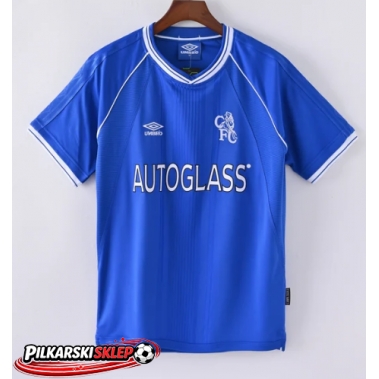 Chelsea 1999-2001 Koszulka Retro Podstawowa Krótki Rękaw