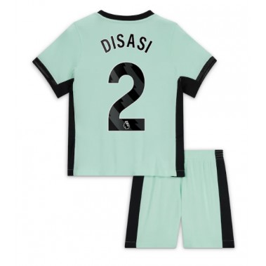 Chelsea Axel Disasi #2 Koszulka Trzecia dzieci 2023-24 Krótki Rękaw (+ krótkie spodenki)