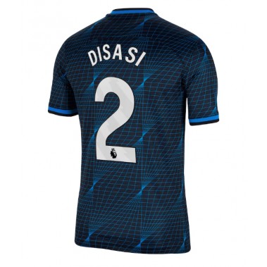 Chelsea Axel Disasi #2 Koszulka Wyjazdowa 2023-24 Krótki Rękaw