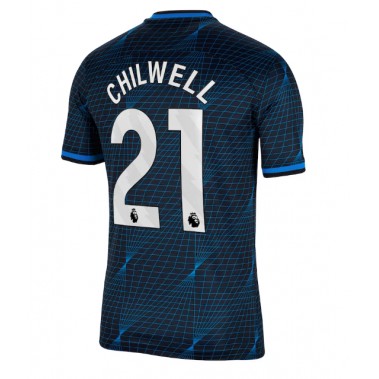 Chelsea Ben Chilwell #21 Koszulka Wyjazdowa 2023-24 Krótki Rękaw