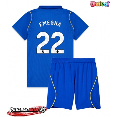 Chelsea Emmanuel Emegha #22 Koszulka Podstawowa dzieci 2026-27 Krótki Rękaw (+ krótkie spodenki)