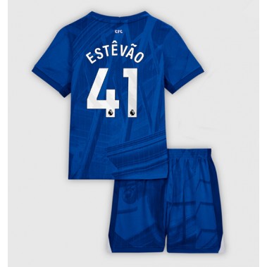 Chelsea Estevao Willian #41 Koszulka Podstawowa dzieci 2025-26 Krótki Rękaw (+ krótkie spodenki) Chelsea Estevao Willian #41 Koszulka Podstawowa dzieci 2025-26 Krótki Rękaw (+ krótkie spodenki)