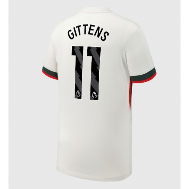 Chelsea Jamie Gittens #11 Koszulka Wyjazdowa 2025-26 Krótki Rękaw