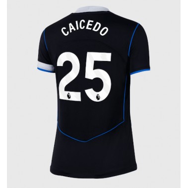 Chelsea Moises Caicedo #25 Koszulka Trzecia damskie 2025-26 Krótki Rękaw