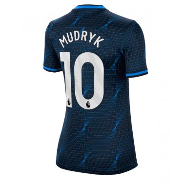 Chelsea Mykhailo Mudryk #10 Koszulka Wyjazdowa damskie 2023-24 Krótki Rękaw