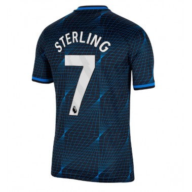 Chelsea Raheem Sterling #7 Koszulka Wyjazdowa 2023-24 Krótki Rękaw