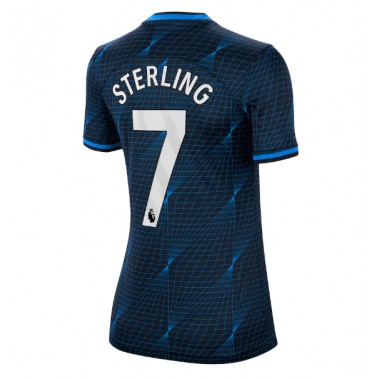 Chelsea Raheem Sterling #7 Koszulka Wyjazdowa damskie 2023-24 Krótki Rękaw
