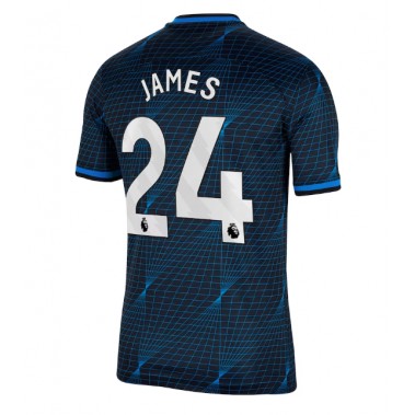 Chelsea Reece James #24 Koszulka Wyjazdowa 2023-24 Krótki Rękaw