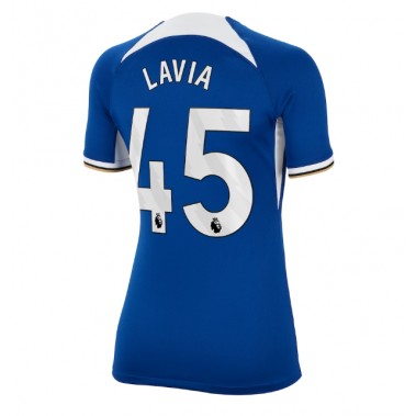 Chelsea Romeo Lavia #45 Koszulka Podstawowa damskie 2023-24 Krótki Rękaw