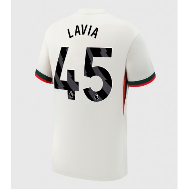 Chelsea Romeo Lavia #45 Koszulka Wyjazdowa 2025-26 Krótki Rękaw Chelsea Romeo Lavia #45 Koszulka Wyjazdowa 2025-26 Krótki Rękaw
