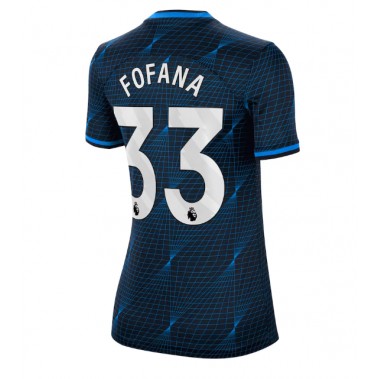 Chelsea Wesley Fofana #33 Koszulka Wyjazdowa damskie 2023-24 Krótki Rękaw