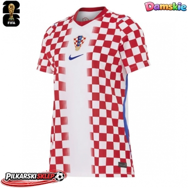 Chorwacja Koszulka Podstawowa damskie MŚ 2026 Krótki Rękaw