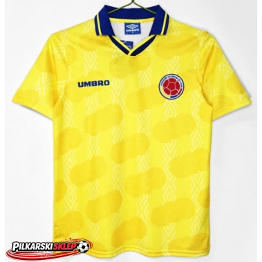 Colombia 1995 Koszulka Retro Podstawowa Krótki Rękaw