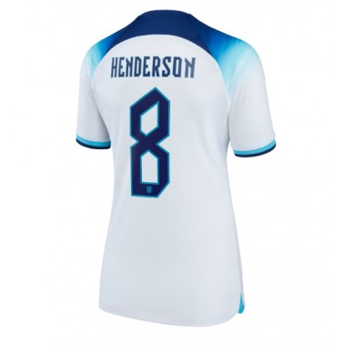 Engleska Jordan Henderson #8 Koszulka Podstawowa damskie MŚ 2022 Krótki Rękaw