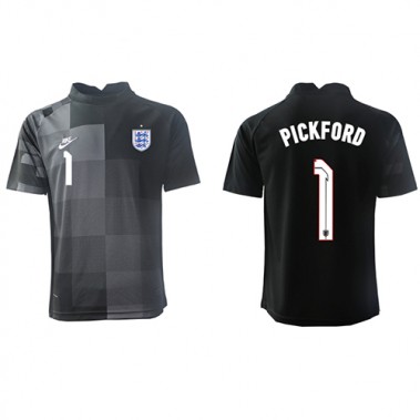 Engleska Jordan Pickford #1 Bramkarskie Koszulka Podstawowa MŚ 2022 Krótki Rękaw