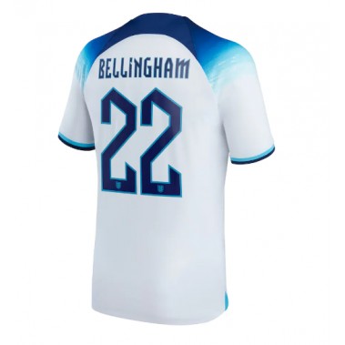 Engleska Jude Bellingham #22 Koszulka Podstawowa MŚ 2022 Krótki Rękaw