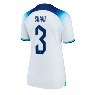 Engleska Luke Shaw #3 Koszulka Podstawowa damskie MŚ 2022 Krótki Rękaw