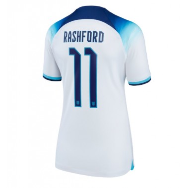 Engleska Marcus Rashford #11 Koszulka Podstawowa damskie MŚ 2022 Krótki Rękaw