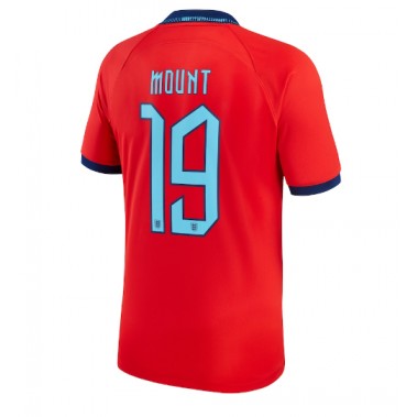 Engleska Mason Mount #19 Koszulka Wyjazdowa MŚ 2022 Krótki Rękaw
